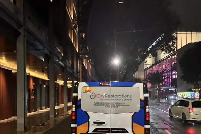 iDry drying equipment deployed at a five-star Auckland hotel after flooding