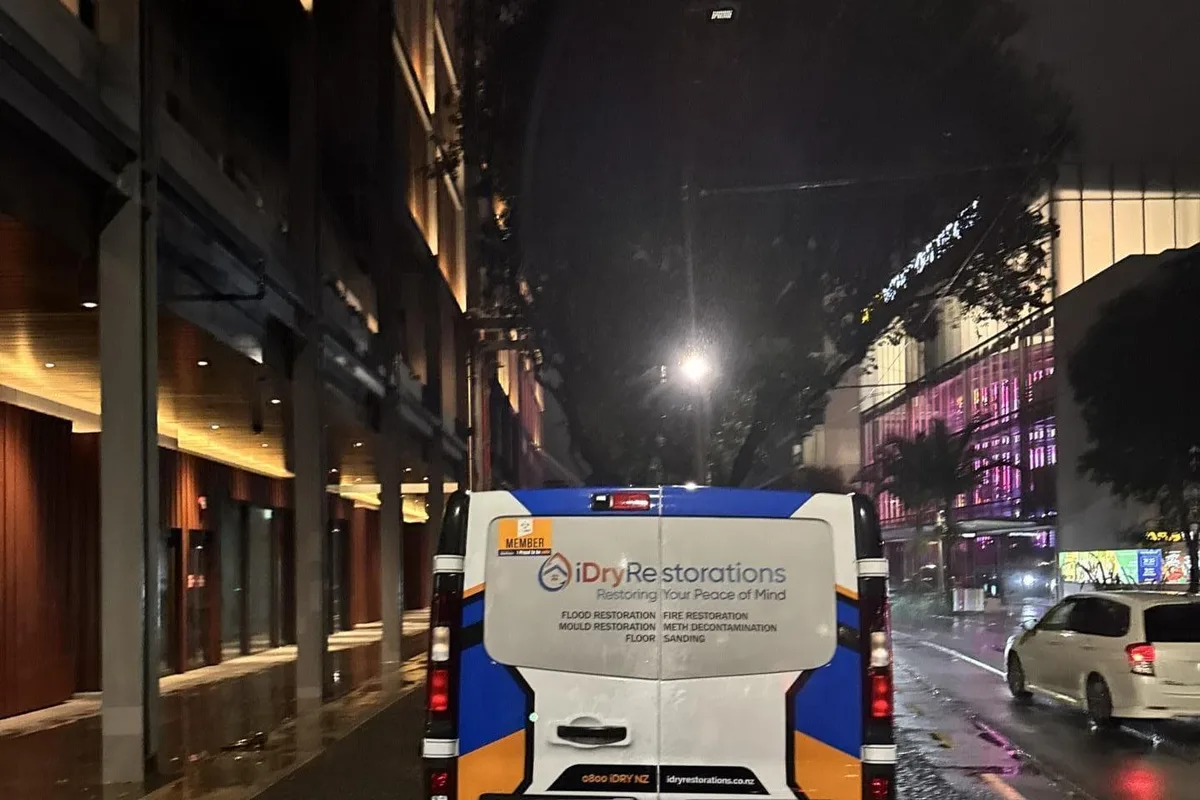 Water damage restoration at Park Hyatt Auckland by iDry Restorations