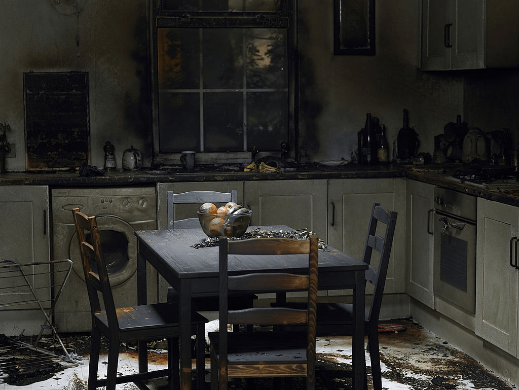 Fire damaged Auckland home requiring professional restoration